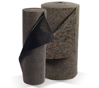 image of rolled up industrial rug